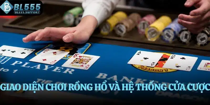 Giao diện chơi Rồng Hổ và hệ thống cửa cược